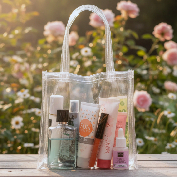 กระเป๋าไมก้าใส P20xW10xH20 Goodie Bag กระเช้าของที่ระลึก