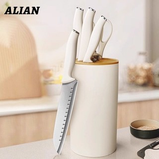 SUS 304 Pisau Dapur Set 5Pcs Stainless Steel Multifungsi/Pisau Set Kualitas Tinggi Mata Pisau Tajam