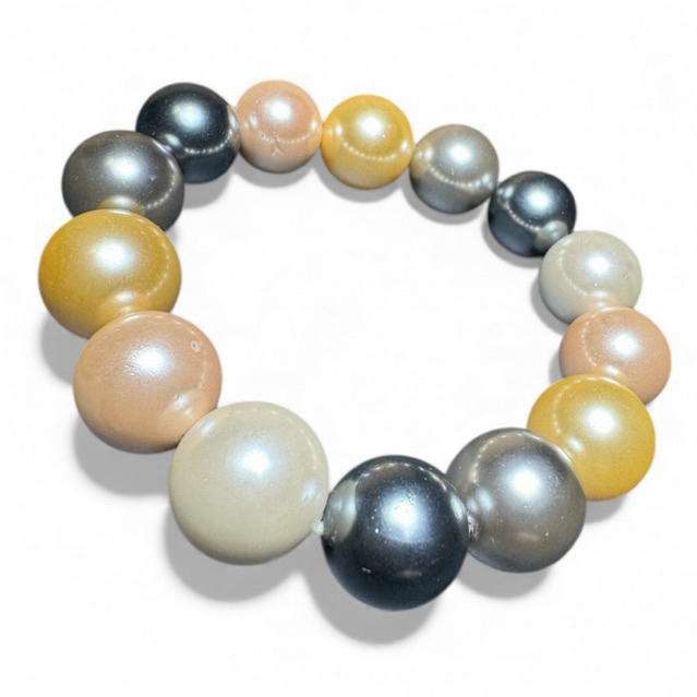 สร้อยข้อมือมุกน้ําจืดธรรมชาติผสมสี | GL4-314