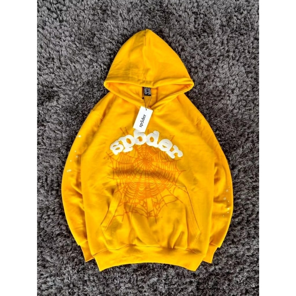 เสื้อฮู้ดสีเหลือง SP5DER