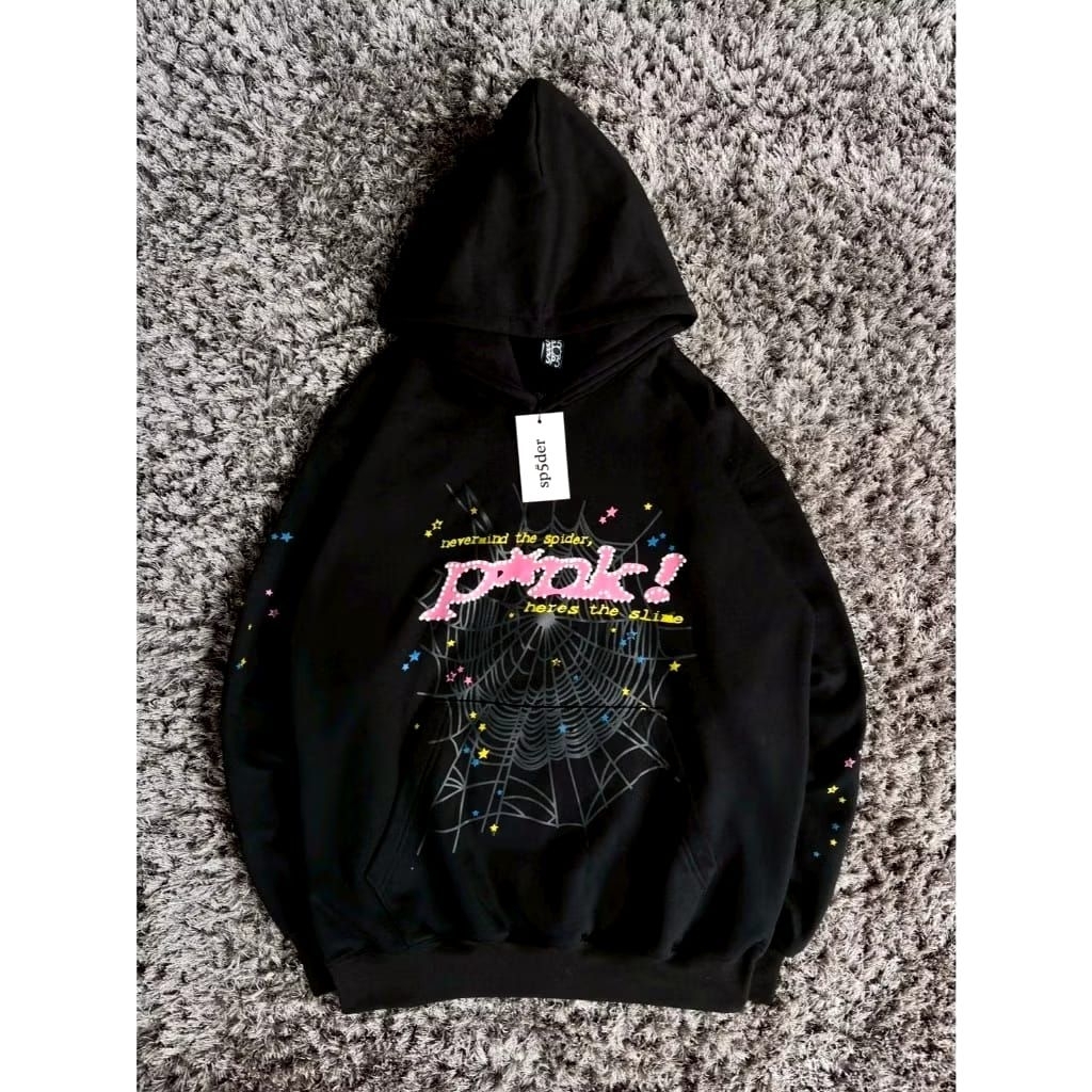 เสื้อฮู้ดสีดํา SP5DER