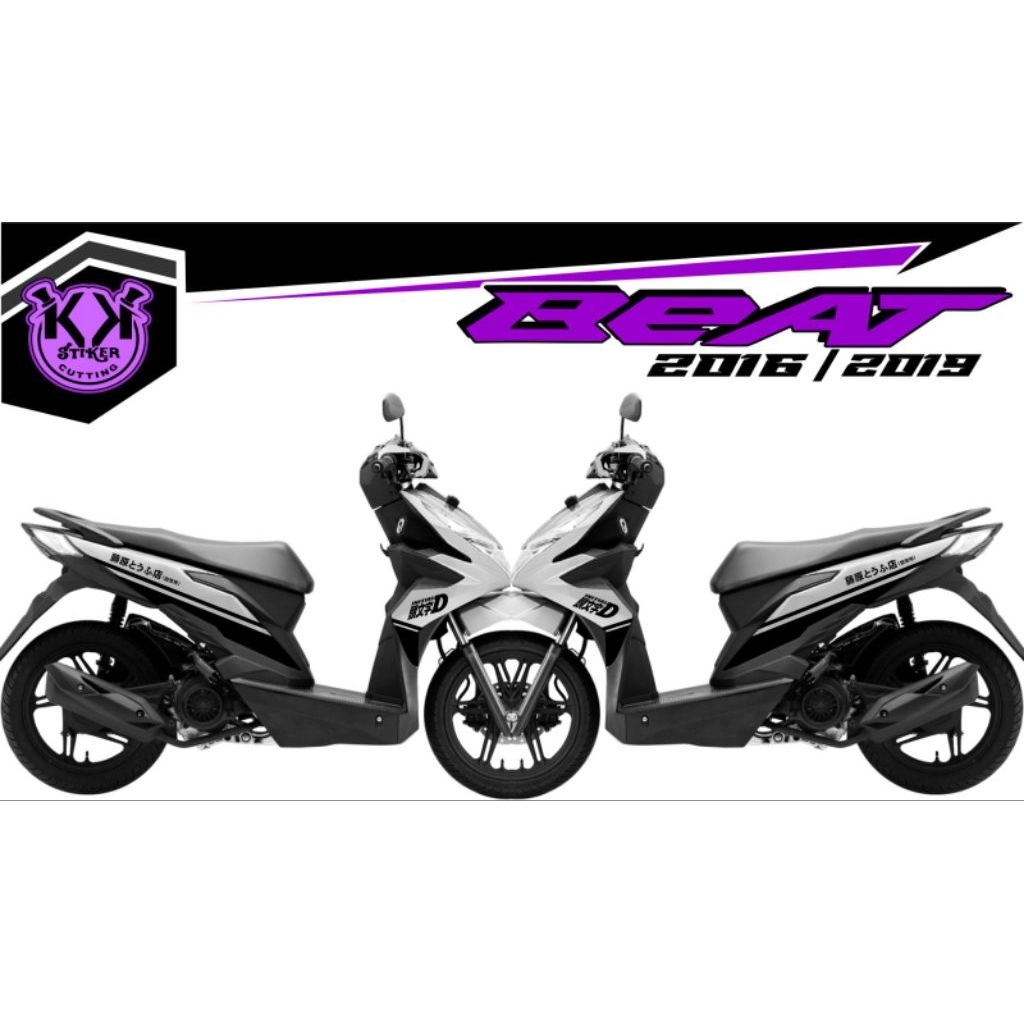 454/BEAT FI CUTTING STICKER/BEAT ESP 2016-2019 สติ๊กเกอร์/MOTORCYCLE STRIPING/MOTORCYCLE STICKER/INI