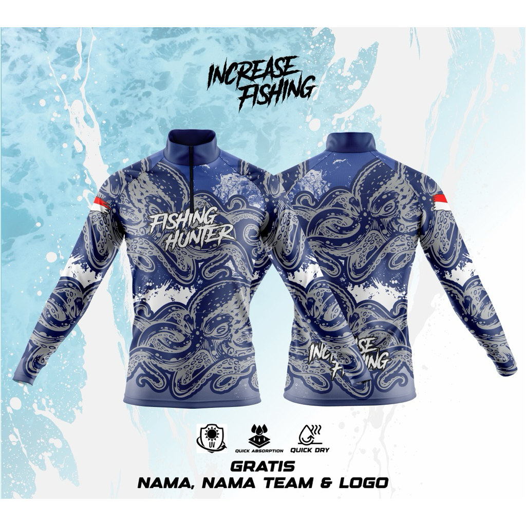 เสื้อตกปลาการพิมพ์เต็มรูปแบบแบบกําหนดเอง | วัสดุแห้งป้องกันรังสียูวี Djarum