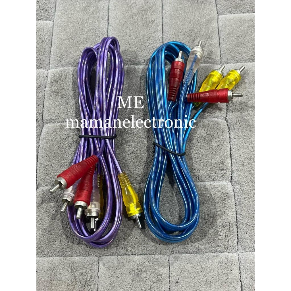 1.5M TRANSPARENT AUDIO 3-3 สาย RCA / สาย RCA 1.5 ม.