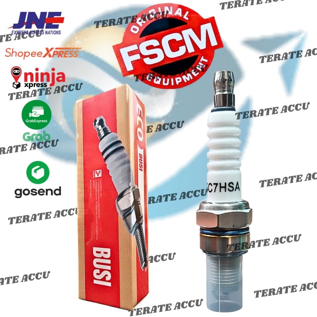 FSCM ECO C7HSA หัวเทียนสําหรับ Grand, Supra 100, Revo, C700, Win, Mio คาร์บูเรเตอร์, Jupiter