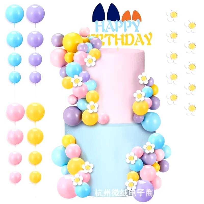 ROUND STICK TOPPER / ROUND, LOVE, GLITTER TOPER / ROUND STICK BALL CAKE DECORTATIONS, LOVE, GLITTER 