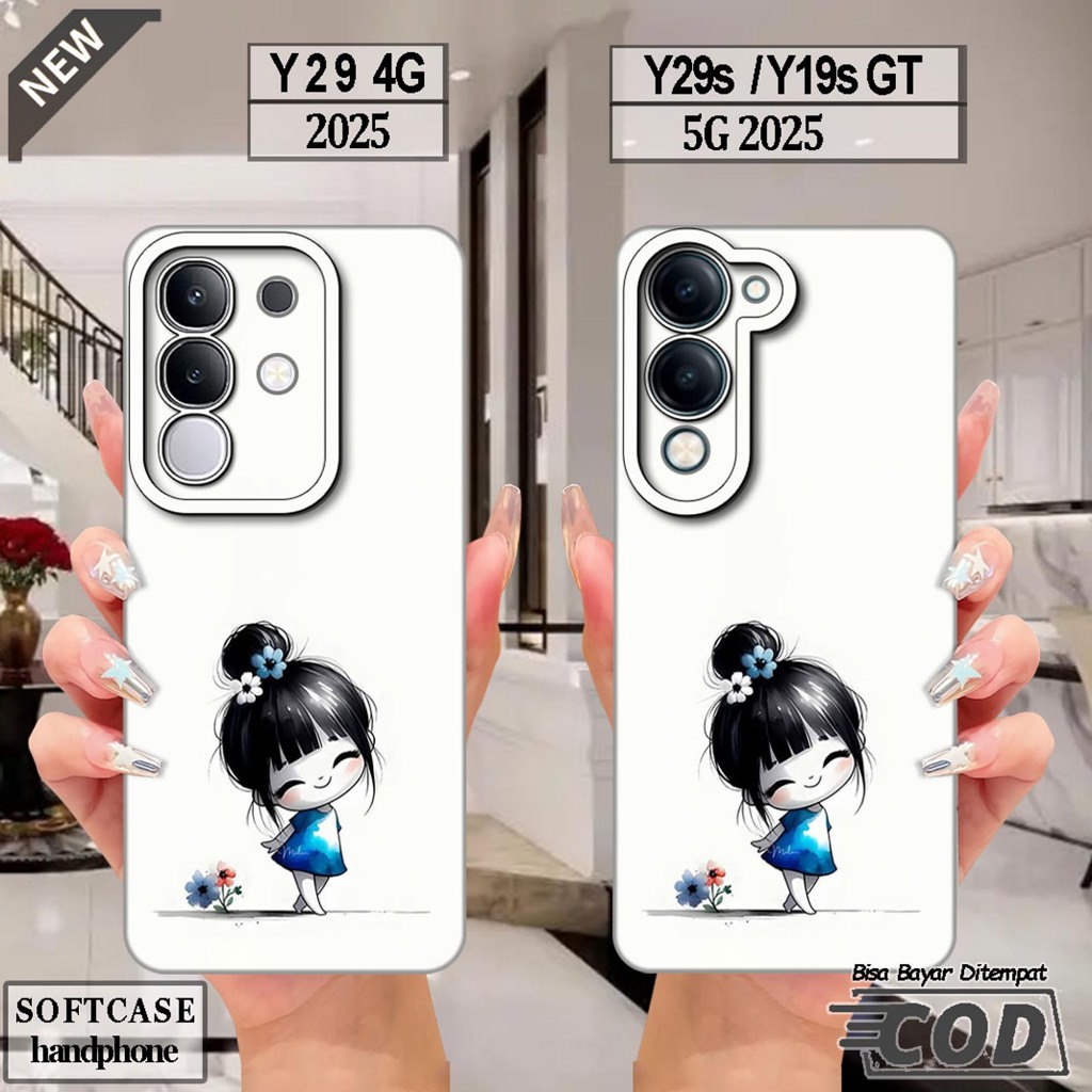 VIVO Y29 4G Silicone - VIVO Y29S - เคส VIVO Y19S GT _เคส softcase สีดําใสยืดหยุ่นสุดเท่