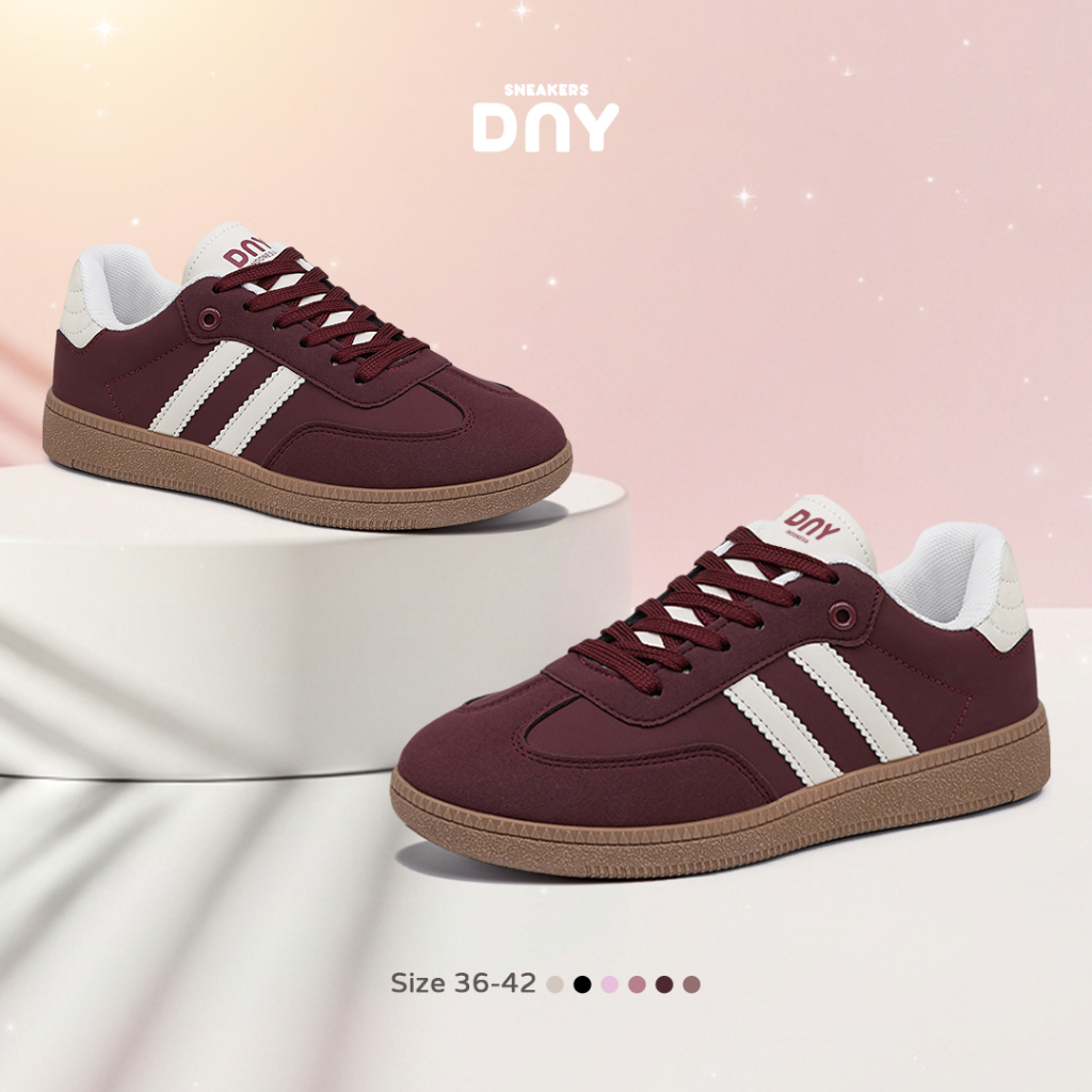 DNY รองเท้าผ้าใบรองเท้ากีฬาผู้หญิงรองเท้าผ้าใบเดินสบาย SP420A