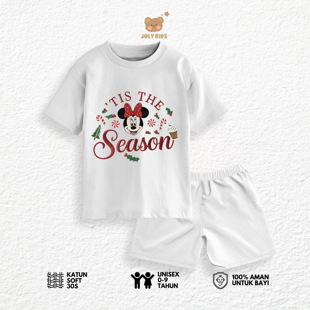 Jolly Kids TIS MINI T-Shirt Set สําหรับเด็กชายและเด็กหญิง อายุ 1-9 ปี