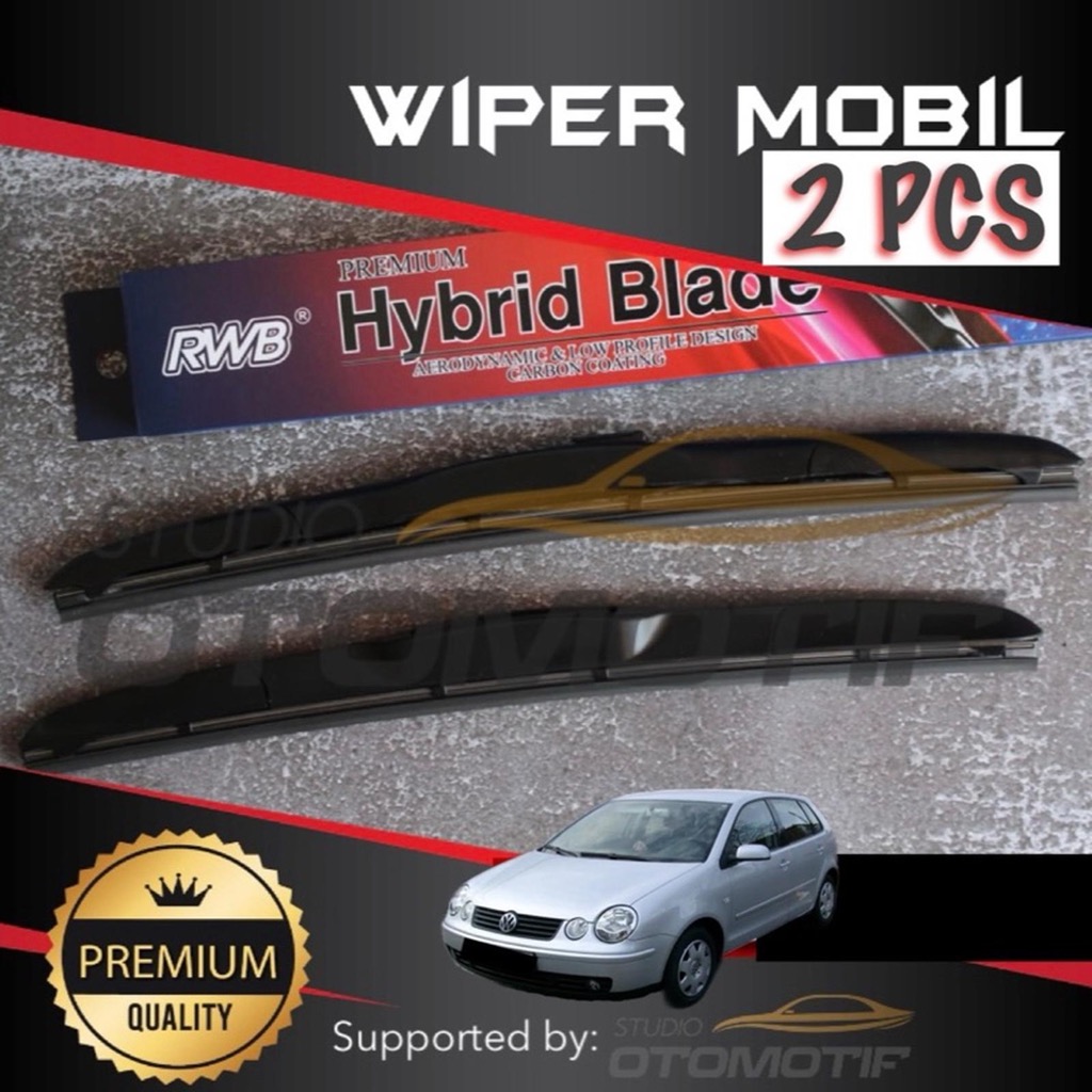 VW POLO GEN4 2002-2005 21-19 RWB HYBRID GRAPHITE WIPER 2 ชิ้น