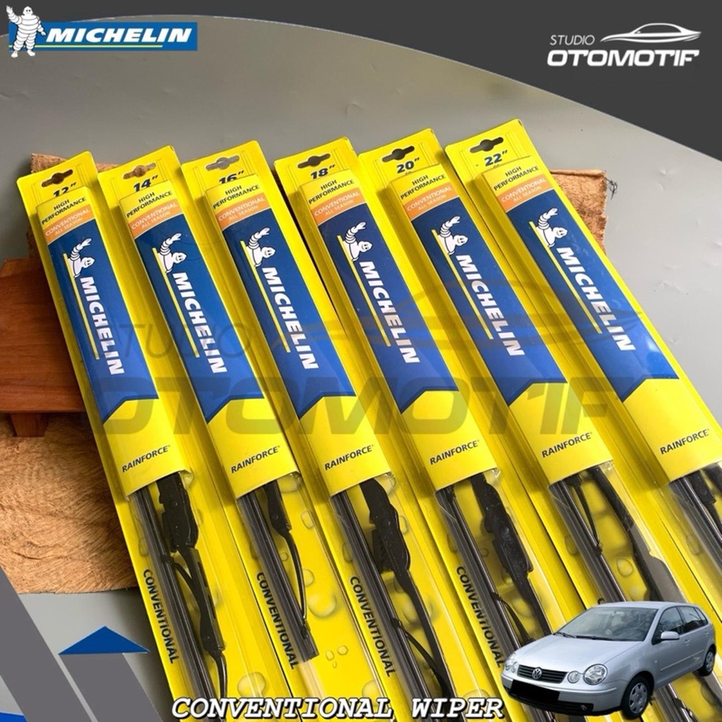 ที่ปัดน้ําฝน POLO GEN4 2002-2005 21-19 Michelin Conventional Windshield Windshield Wiper