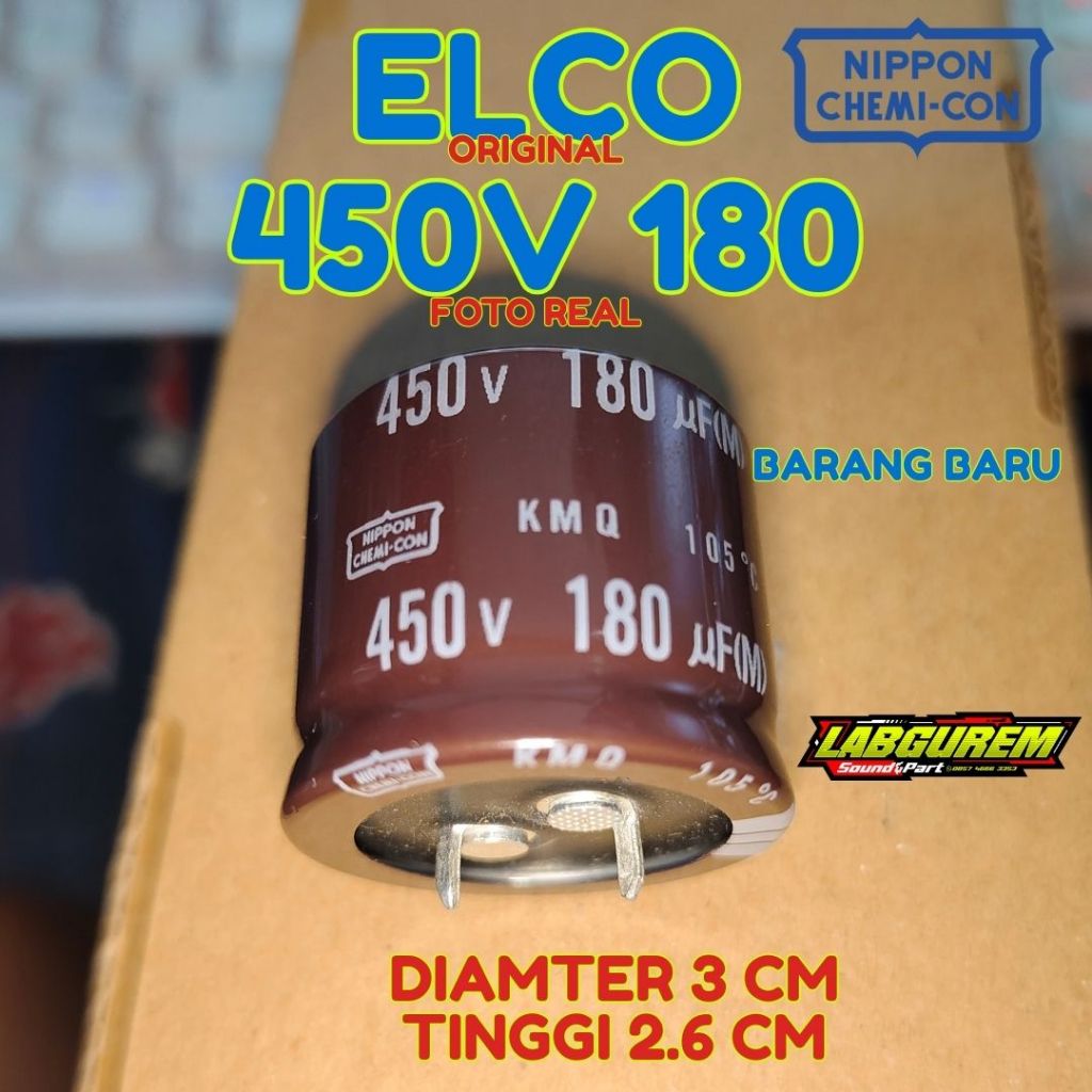 ELCO 450V 180UF ORIGINAL NIPPON สินค้าใหม่