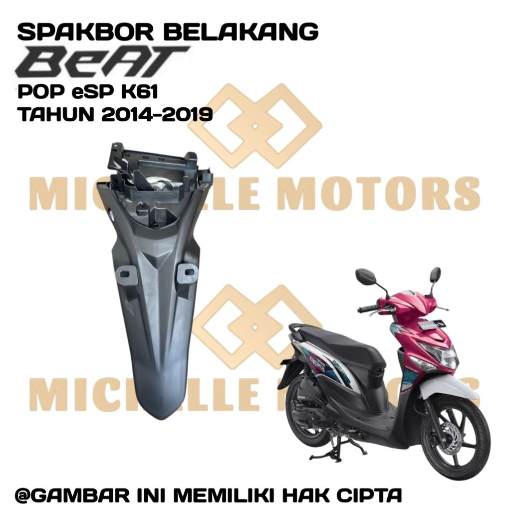 บังโคลนหลัง Honda BEAT POP eSP K61 2014-2019
