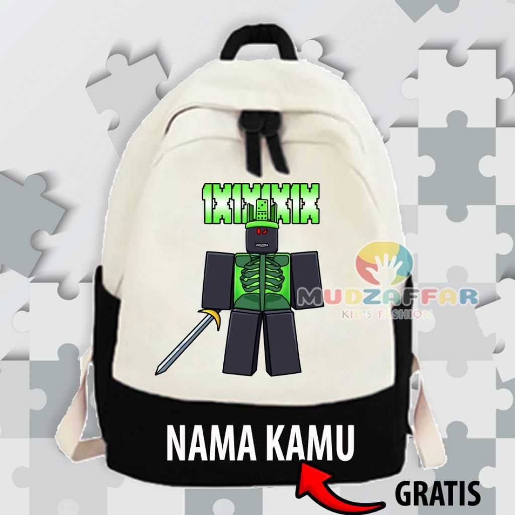 กระเป๋าเป้เด็ก 1X1X1X1 ROBLOX FORSAKEN STEAL AROT BRAIN ROBLOX KIDS BACKPACK 1X1X1
