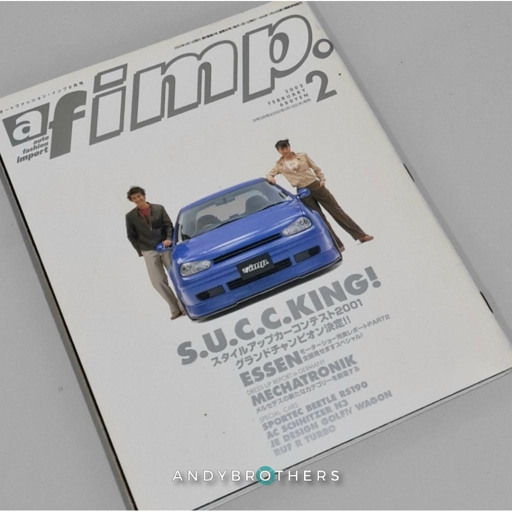 ตลาดในประเทศญี่ปุ่น JDM Euro Cars Automotive Catalog Book / Magazine - af IMP - ต้นฉบับ