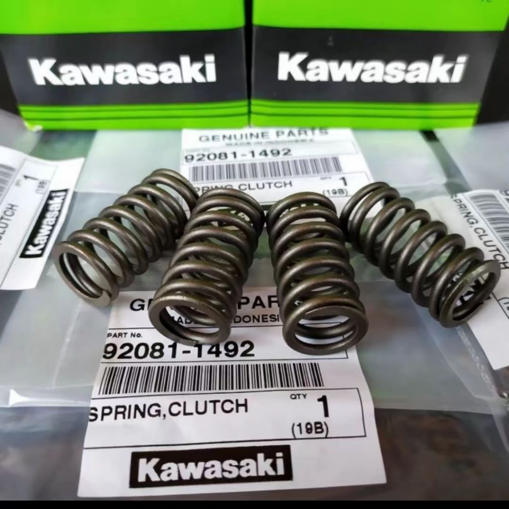 Kawasaki Spring Clutch 92581-492 Original 4 ชิ้นสําหรับ Ninja RR SS R 150 KLX D Tracker 150 Kx 85 มอเตอร์ไซด์ - รถจักรยานยนต์
