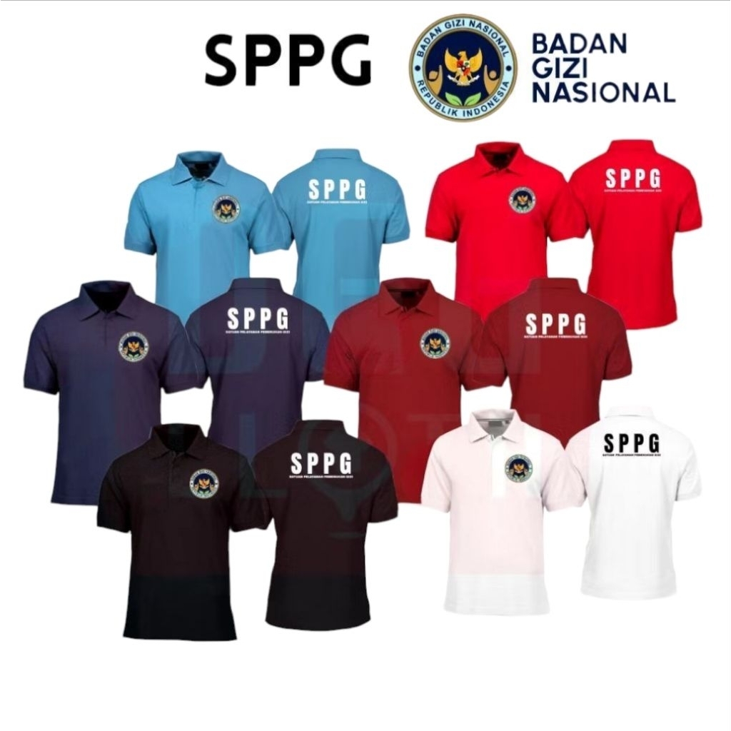 เสื้อยืดคอปกแขนสั้น POLO TSHIRT MBG SPPG UNIT NUTRITIONAL SERVICES BGN แขนยาวแขนสั้น S-3L