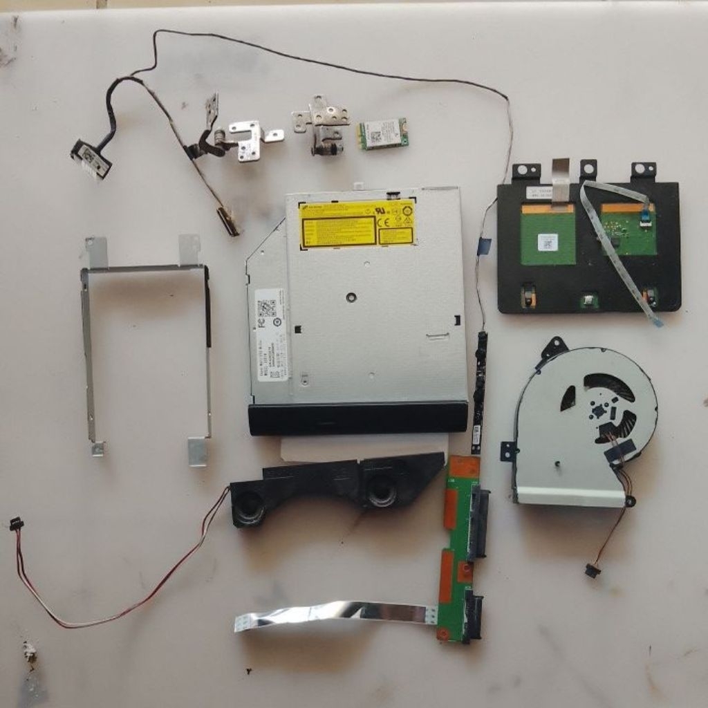 Asus X450M ชิ้นส่วนแล็ปท็อป DVD ทัชแพดลําโพงพัดลมโปรเซสเซอร์วงเล็บตัวเชื่อมต่อฮาร์ดดิสก์การ์ด WiFi ส