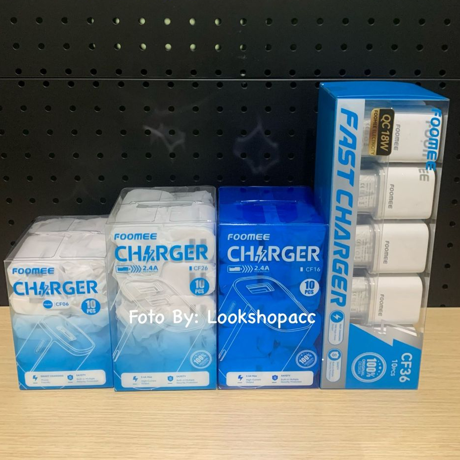 FOOMEE Adapter Charger CF06 / CF16 / CF26 / CF36 /MEEPLUS MC01 / MC02 / (RETAIL) Fast Charging Charg