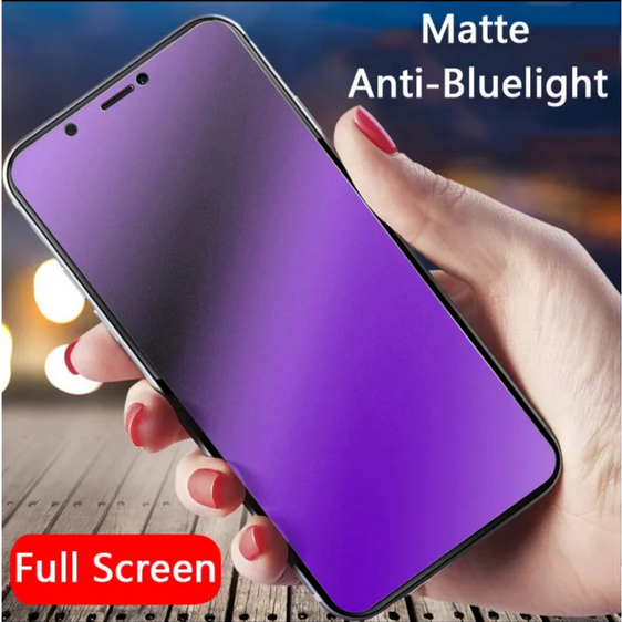 Infinix Hot 60 Infinix Hot 60 Pro TG BLUE TEMPEREDGLASS CERAMIC MATTE BLUE ANTI RADIATION Infinix Ho