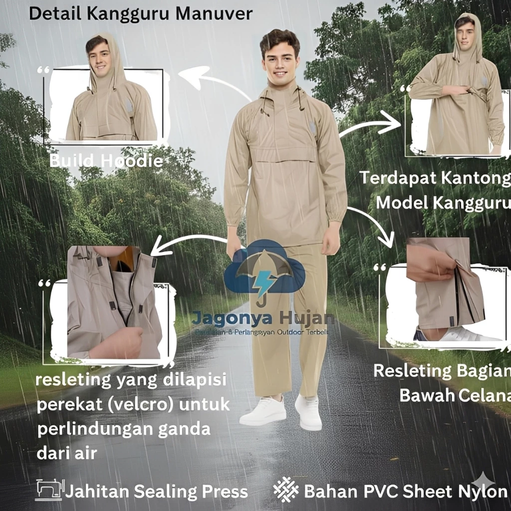 เสื้อกันฝนชุดจิงโจ้กันน้ำ thumbnail 4