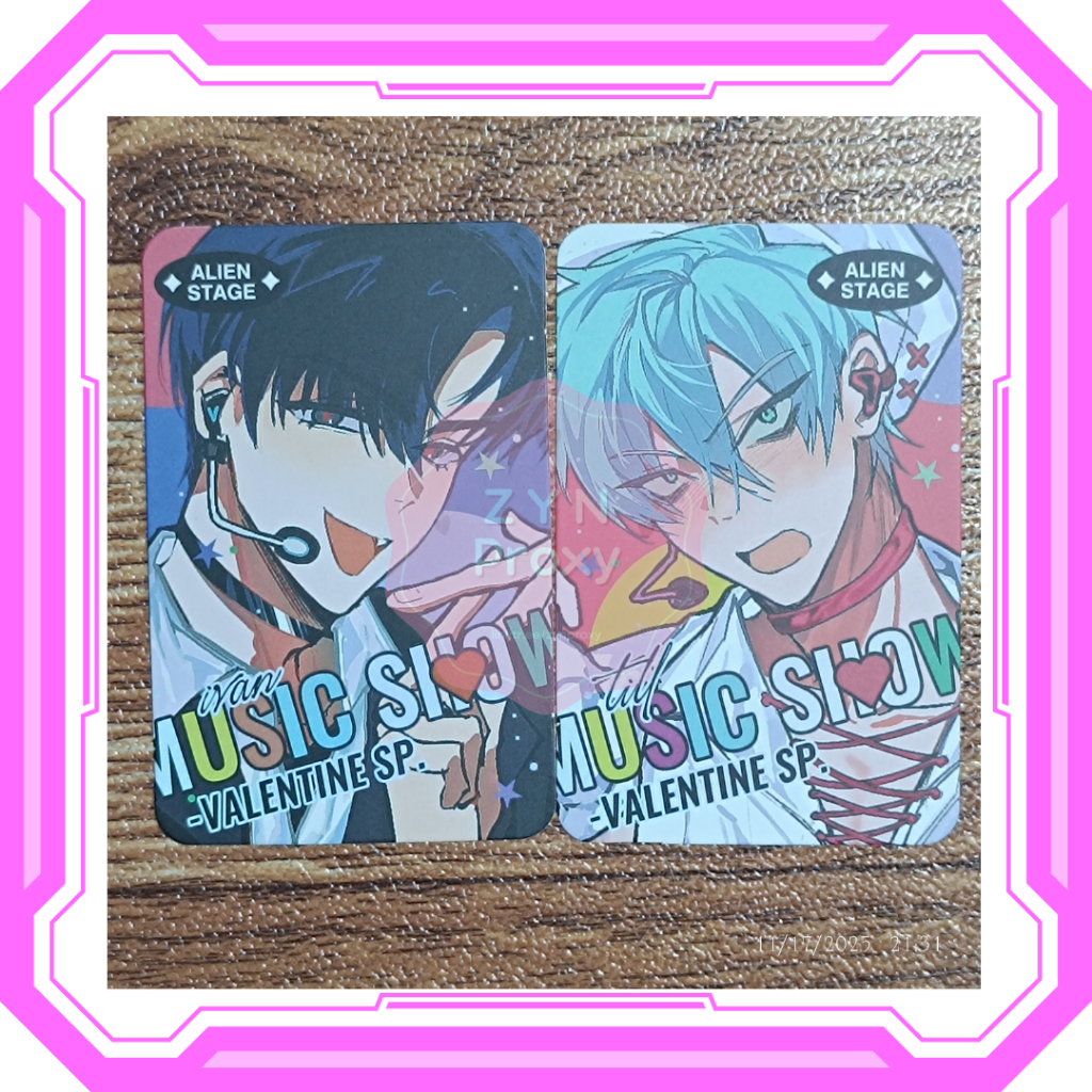 ALIEN STAGE ALNST [Fanmerch] การ์ดแสดงเพลง Ivan Till Set