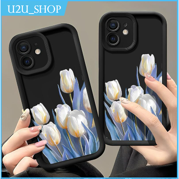 Softcase Black Motif Case Matte Rose Oppo A74 A95 A76 A36 A96 A78 4G A78 5G A83 A91 A98 5G F1S A59 F