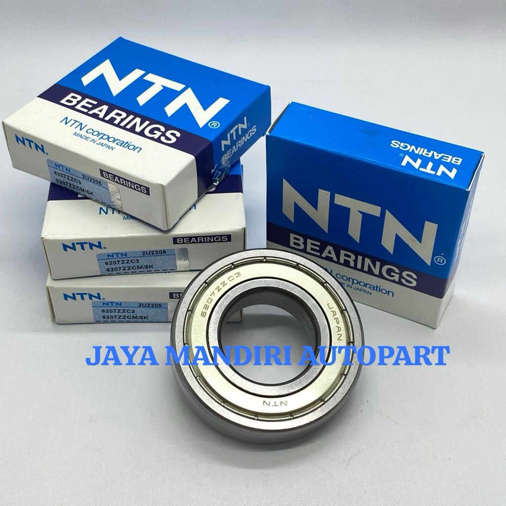 BEARING 6207 ZZ NTN IRON CAP 6207ZZ NTN DIMENSIONS 35x72x17MM