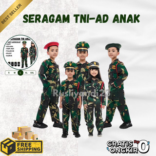 BAJU SERAGAM TNI AD / KOSTUM PESTIVAL KARNAVAL TNI AD / 1 SET MURAH