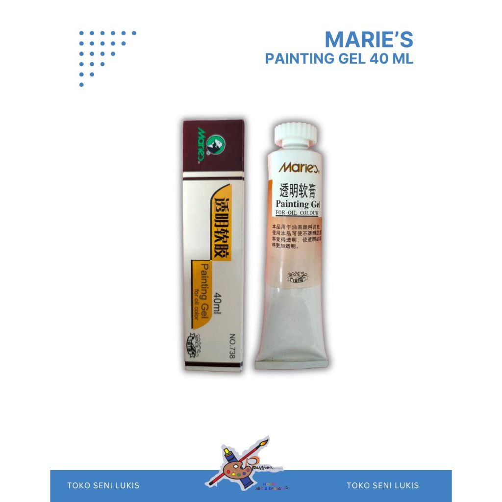 MARIES PAINTING GEL 40 ML สําหรับสีน้ํามัน
