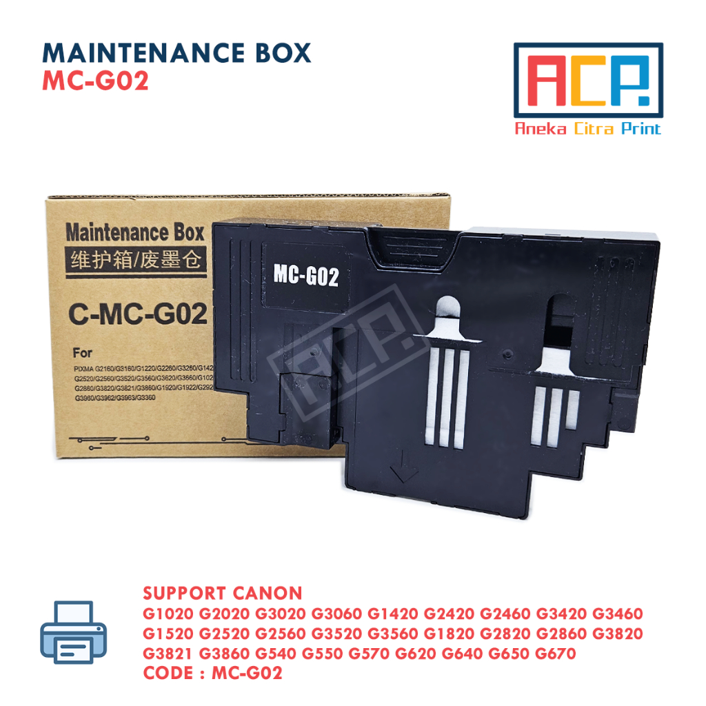 ตู้ไปรษณีย์ + CHIP CANON MC-G02 MCG02 G1020 G2020 G3020 G3060 G570 G650 G670