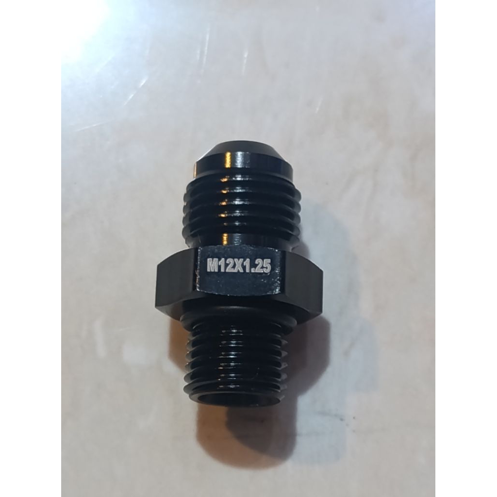 Fitting Naple M12x1.25 ถึง AN6 - Adaptor Flare Hose Turbo Oil M12 pitch 1.25