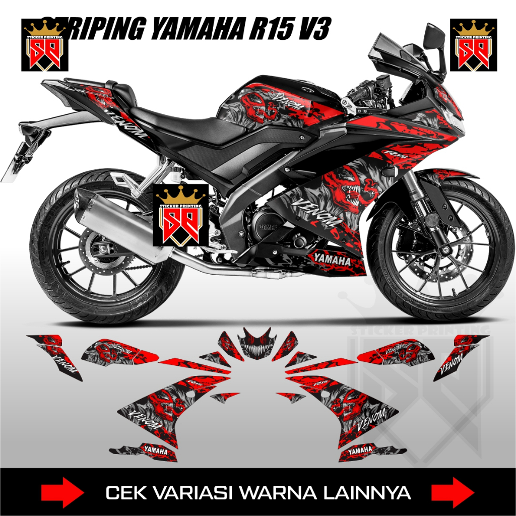 Striping สติกเกอร์ R15 V3 YZFR15V3/ รูปลอก Yamaha YZF R15V3