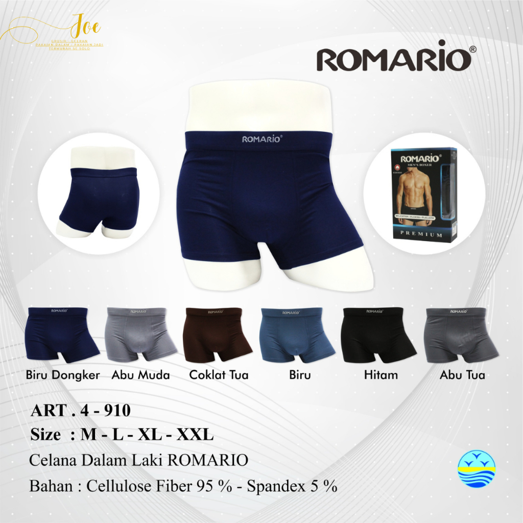 KATUN COTTS 3 / ROMARIO 4910 ชุดชั้นในชาย Premium Cotton BOXER รุ่น / ชุดชั้นในชาย - joe