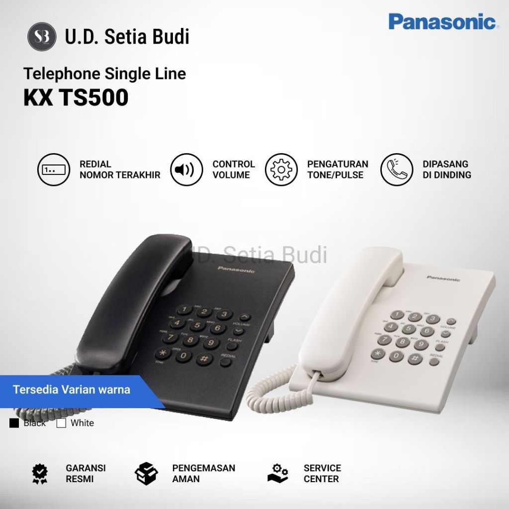 Panasonic KX-TS500MX การเปลี่ยนโทรศัพท์แบบเส้นเดียวสําหรับ KX-TS505