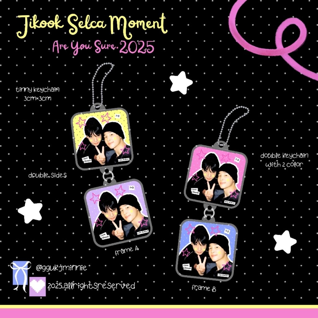 [7things.room] JIKOOK KEYCHAIN JIMIN & JUNGKOOK