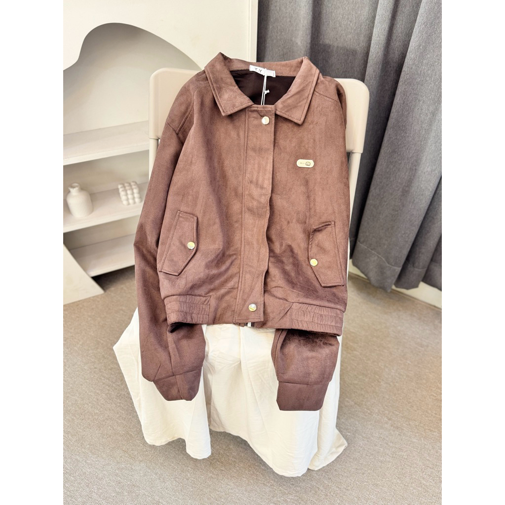 เสื้อแจ็คเก็ต Miumiu baby cordu 1213 J4