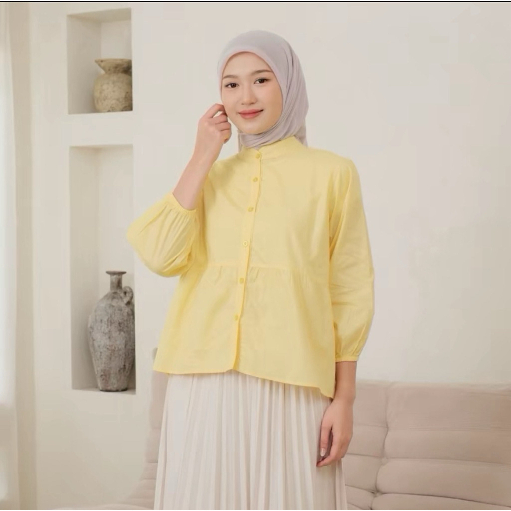 KATUN KYREN เสื้อเบลาส์ผ้าฝ้าย Poplin สําหรับผู้หญิง