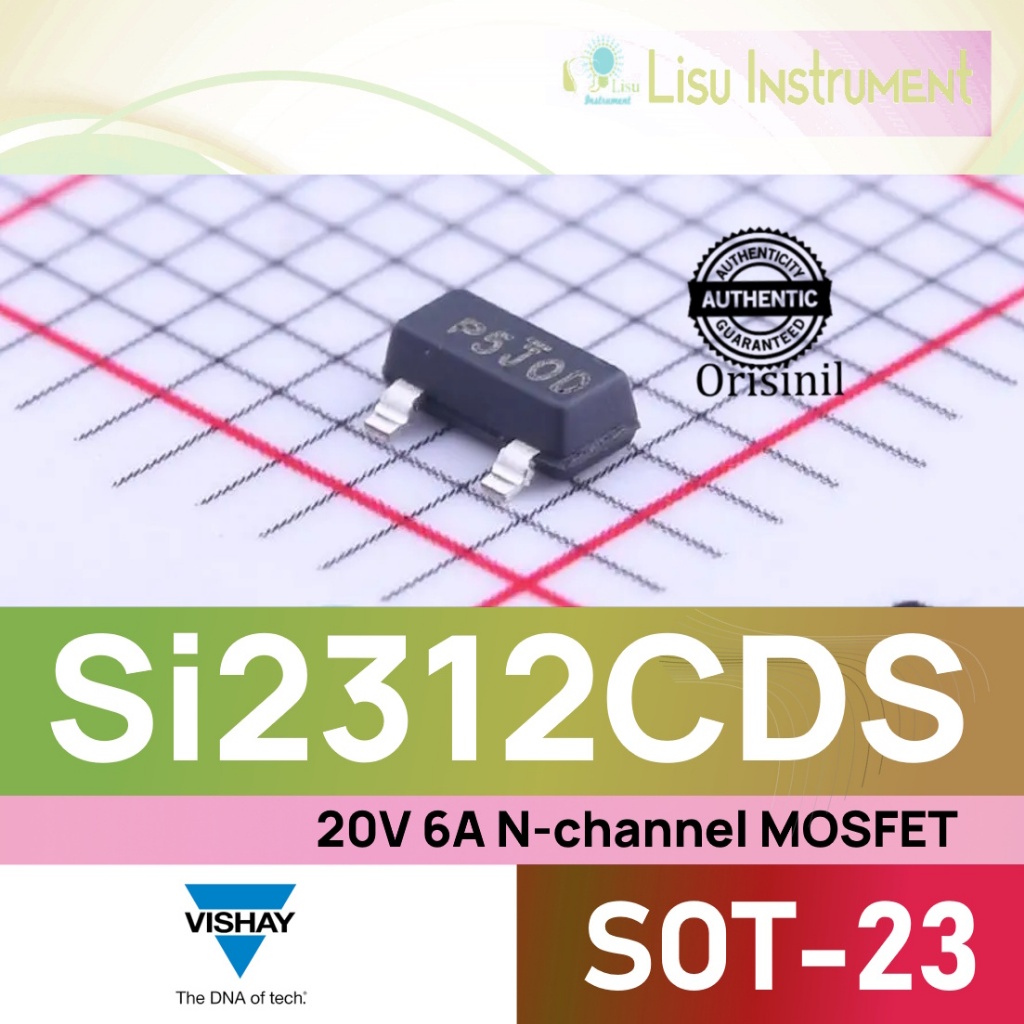 SI2312 20V 6A N-channel MOSFET P5 SOT-23 Vishay ORIGINAL