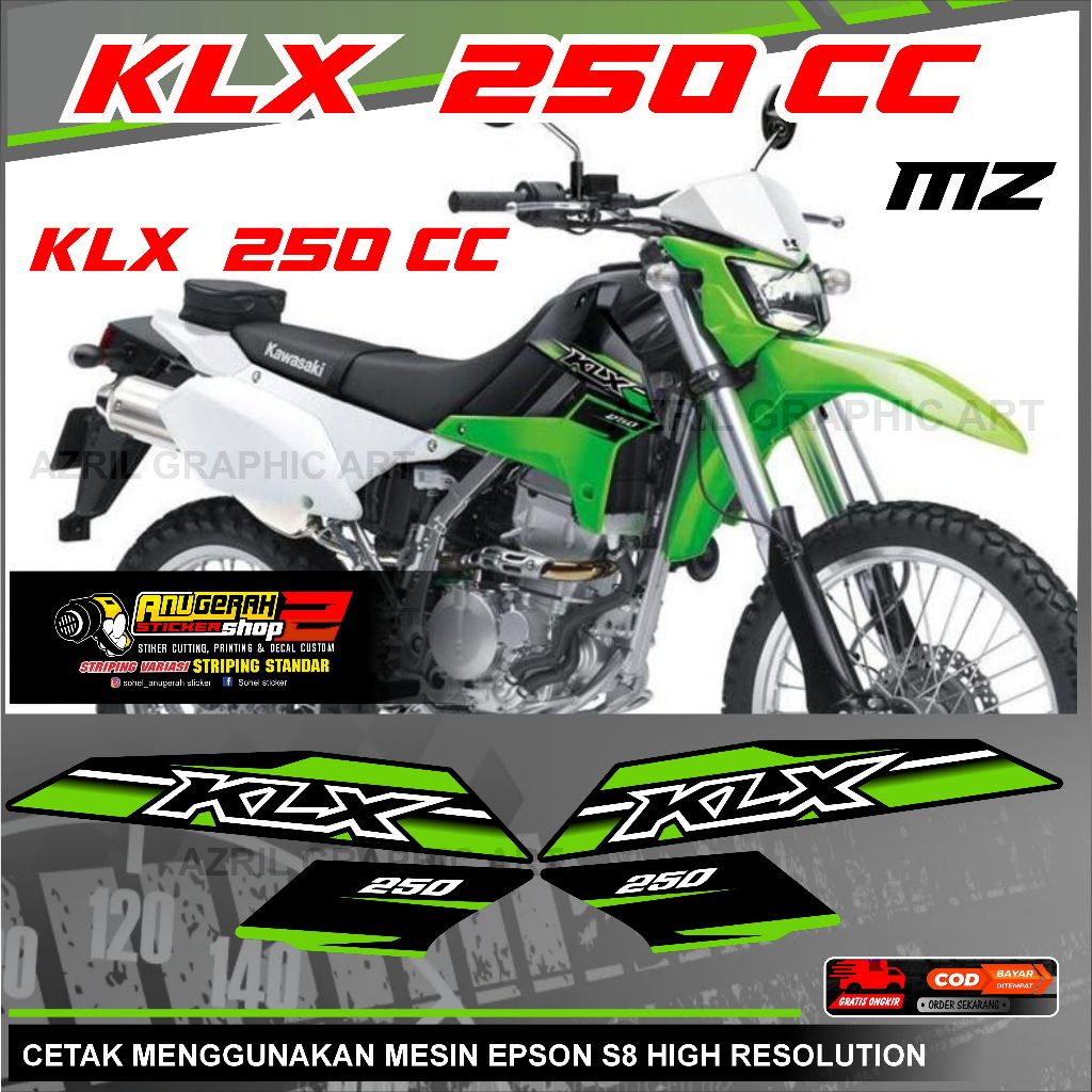 Striping KLX 250 CC 2009 mz
