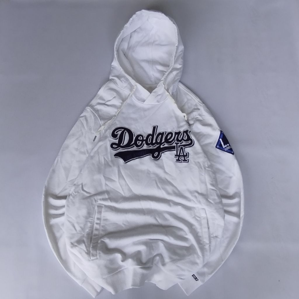 MLB Dodgers Hoodie วัสดุปัก