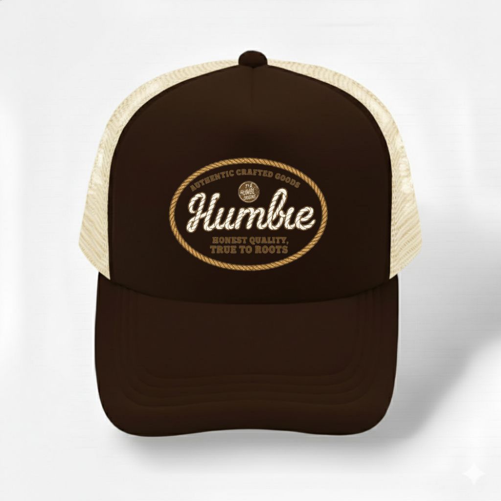 Humble Mesh Trucker Hat Vintage Logo Authentic True To Roots