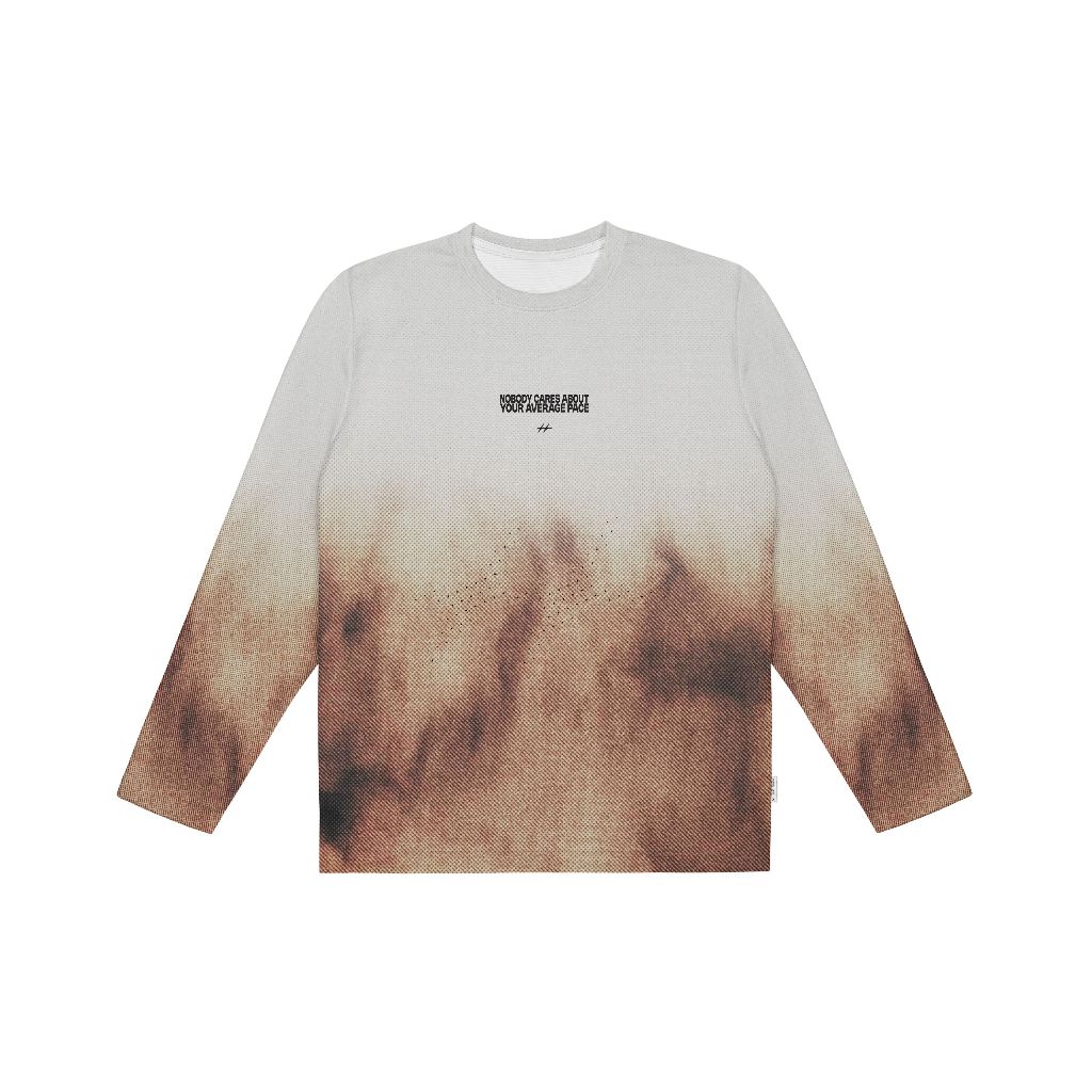 HLWN Running Unisex Long Sleeve Jersey สีน้ําตาล - Balveer