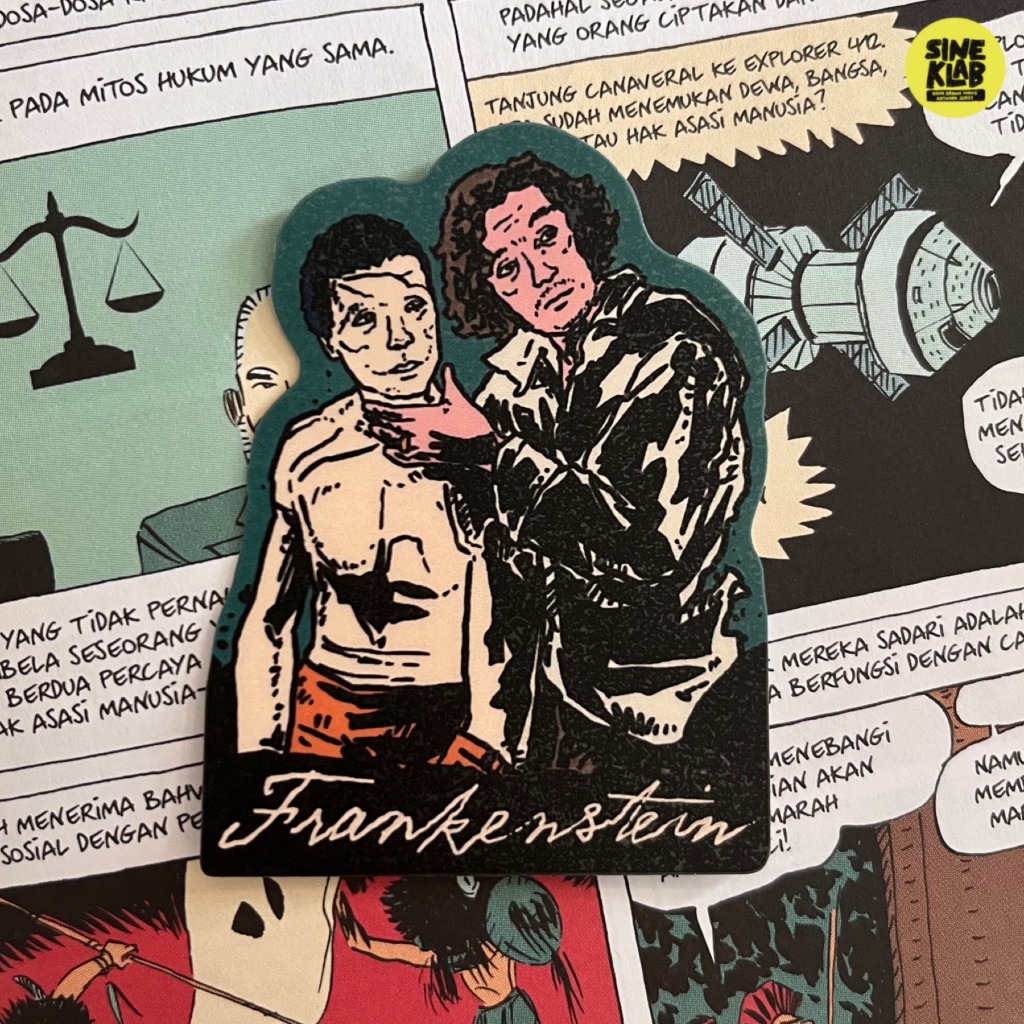 Sineklab - FRANKENSEIN Sticker - Film / Movie / Cinema / Series / Laptop Sticker Edition