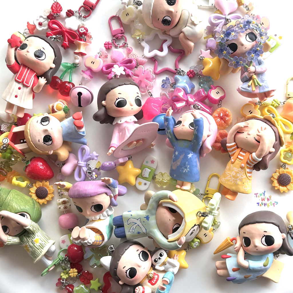 พวงกุญแจชาร์มลูกปัดหยดแรก Nyota popmart