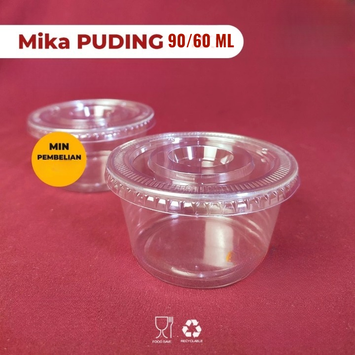 MINIMAL Mika Cup Pudding Mayo Sauce Sambal Seasoning [สั่งขั้นต่ํา 50 ชิ้น] / SAUCE CONTAINER / SAMB