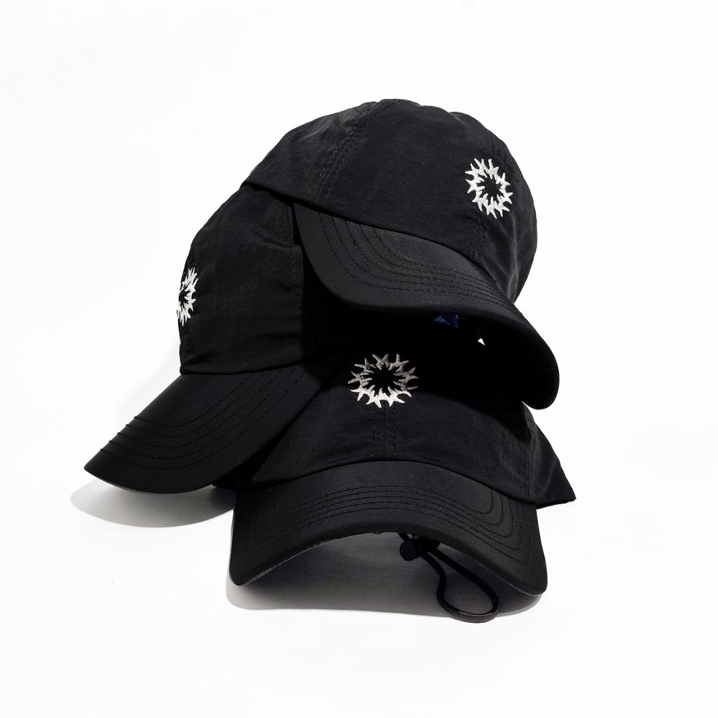 หมวกวิ่ง Moremiles Six Panel Nylon - Cora Black