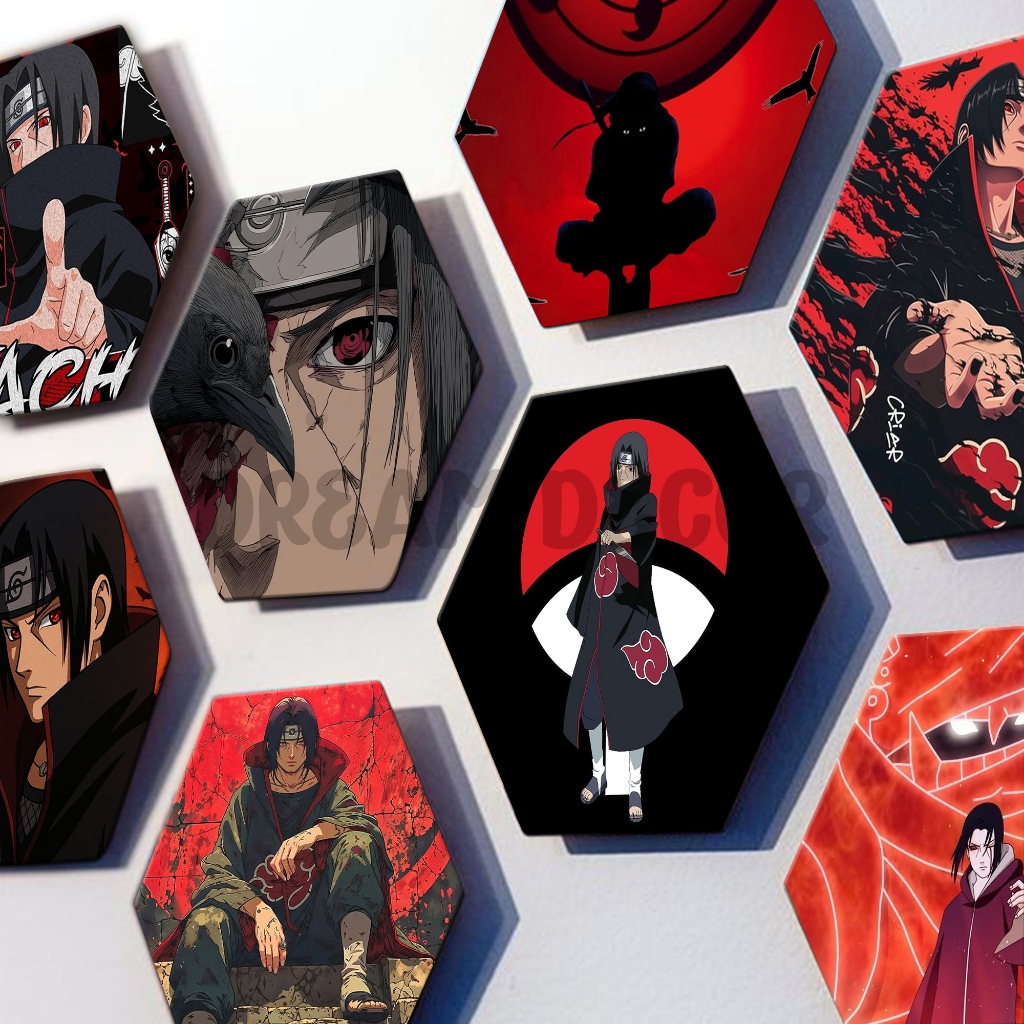 ITACHI ROOM WALL DECORTATION 1 ชุด 8 ชิ้น / WALLDECOR [H86] โปสเตอร์ไม้ / บ้านตกแต่ง / ตกแต่งกําแพง