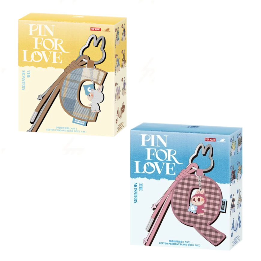 Pop Mart Labubu The Monsters Pin For Love Series Letter Pendant – SELECTED (ต้นฉบับ)