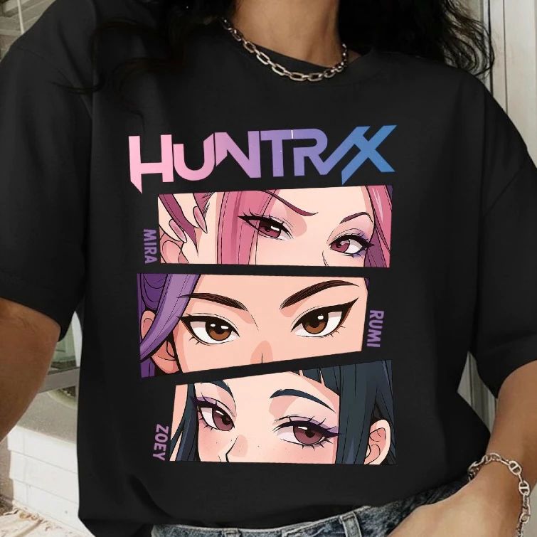 Huntr1x Demon hunter Kpop เสื้อยืดผู้ใหญ่และเด็ก Size M - 3XL | 1-10 ปี (3)